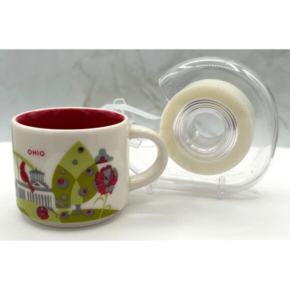 Starbucks 2017 OHIO BEEN THERE Series Espresso Coffee 2oz Mini Small Mug Cup EUC - Picture 10 of 13